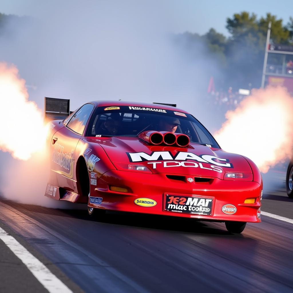 2000 Firebird Funny Car Mac Tools in Action