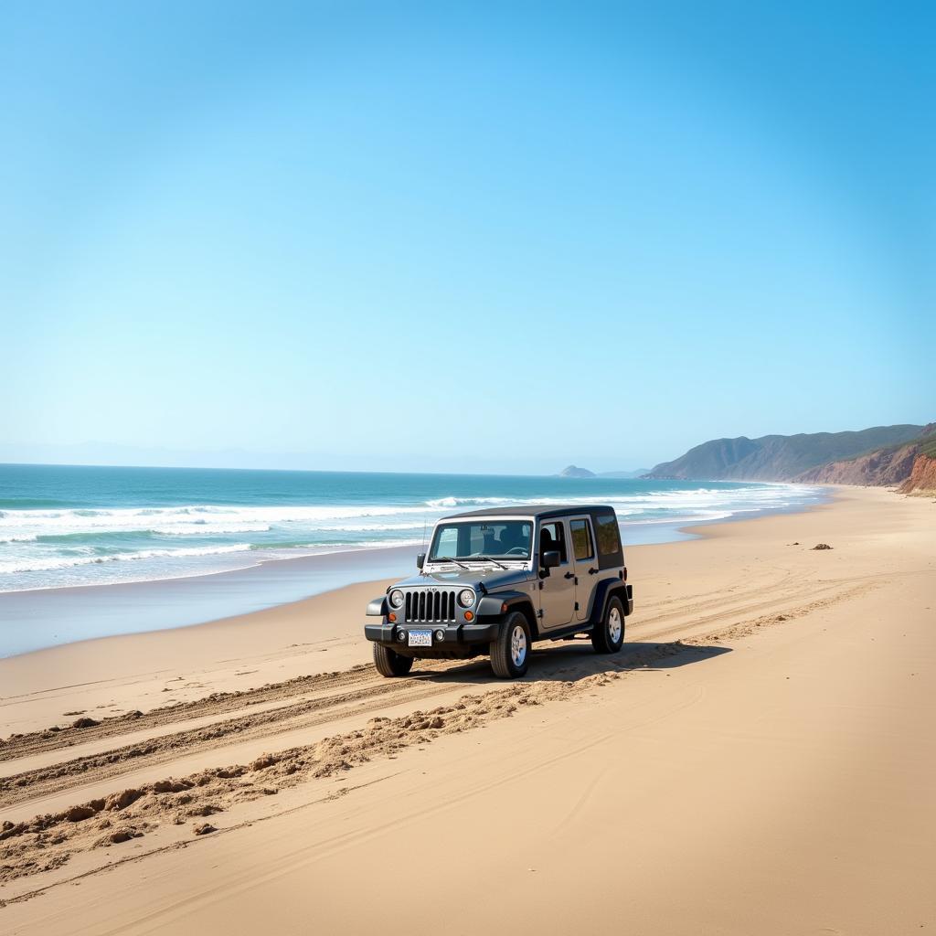 4x4 Driving on Beach