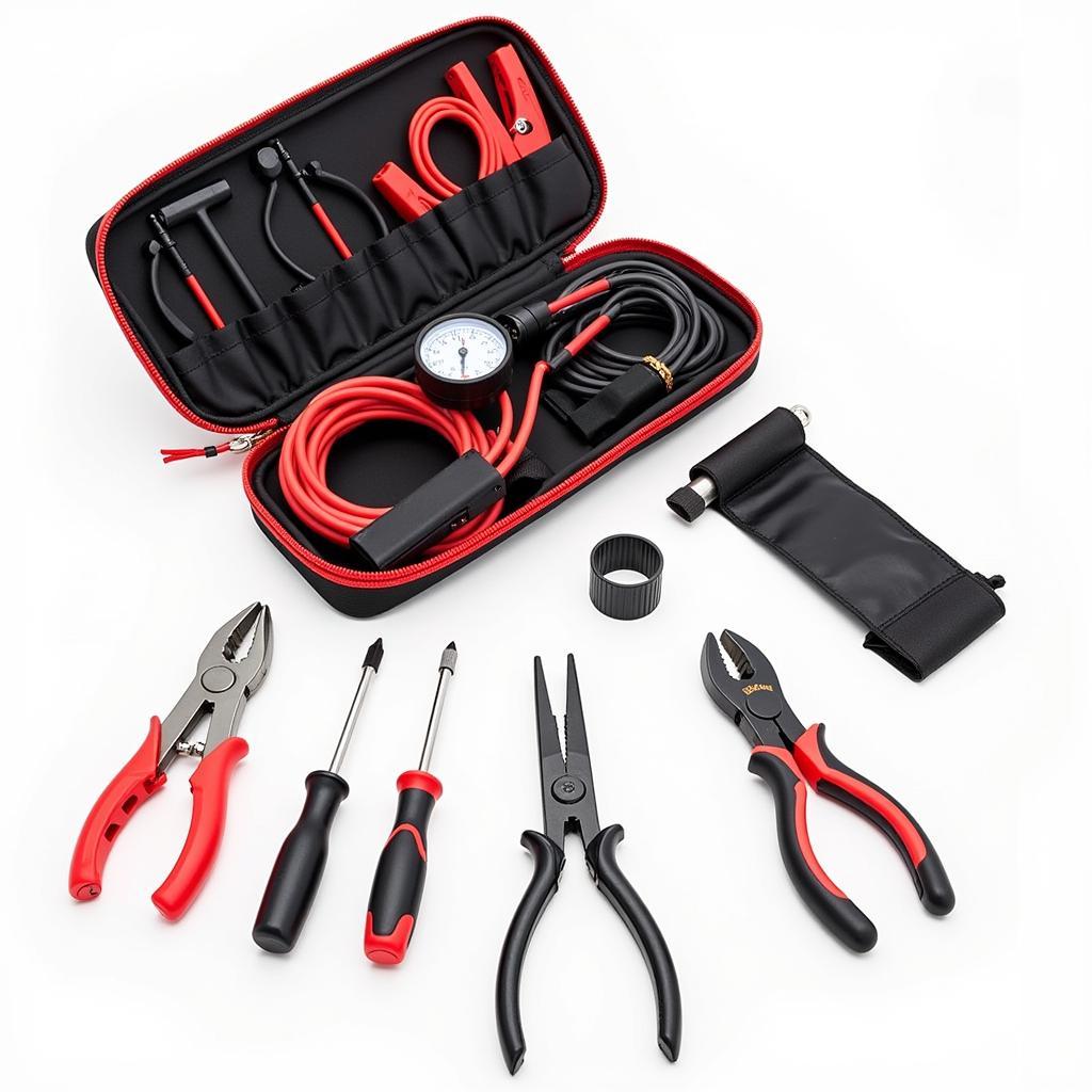 Contents of a typical 5-in-1 Car Repair Tool Kit