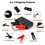 8-n-1 Car Charger Power Bank Key Features