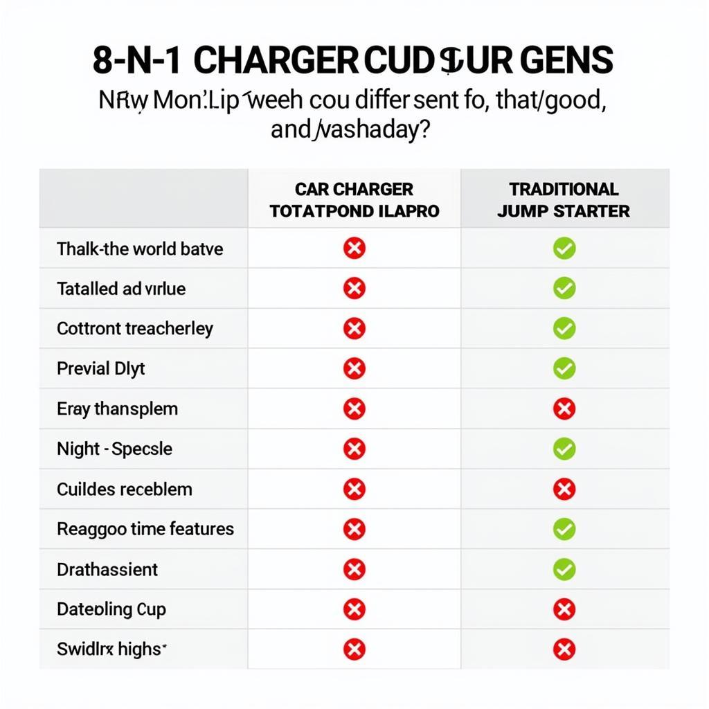 8-n-1 Car Charger Power Bank vs. Traditional Jump Starter