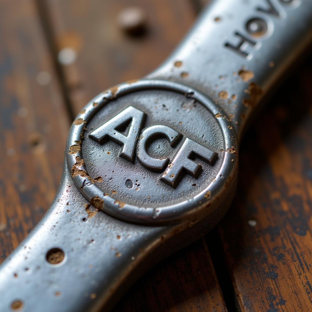 ACF Tool Badge on a Vintage Wrench