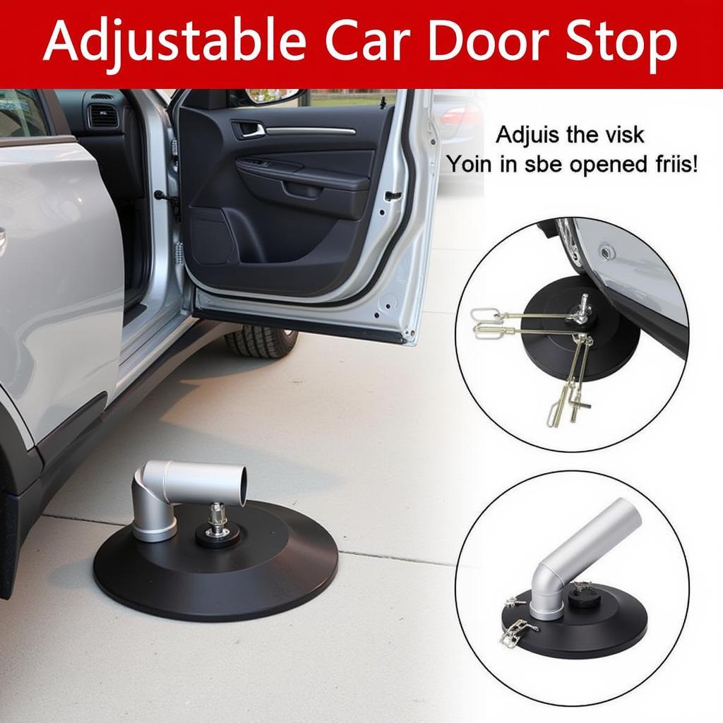 Adjustable Car Door Stop in Use