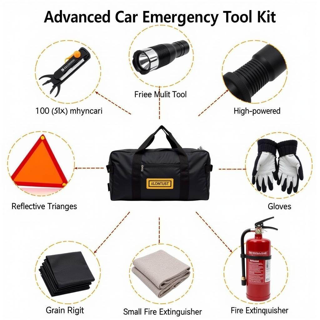 Advanced Car Emergency Toolkit with Extra Features