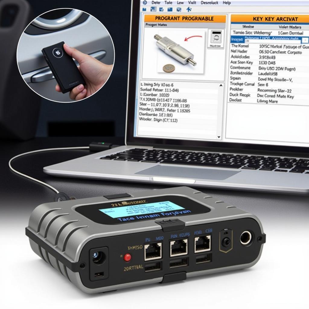 Advanced Car Key Programming Device with Software Interface