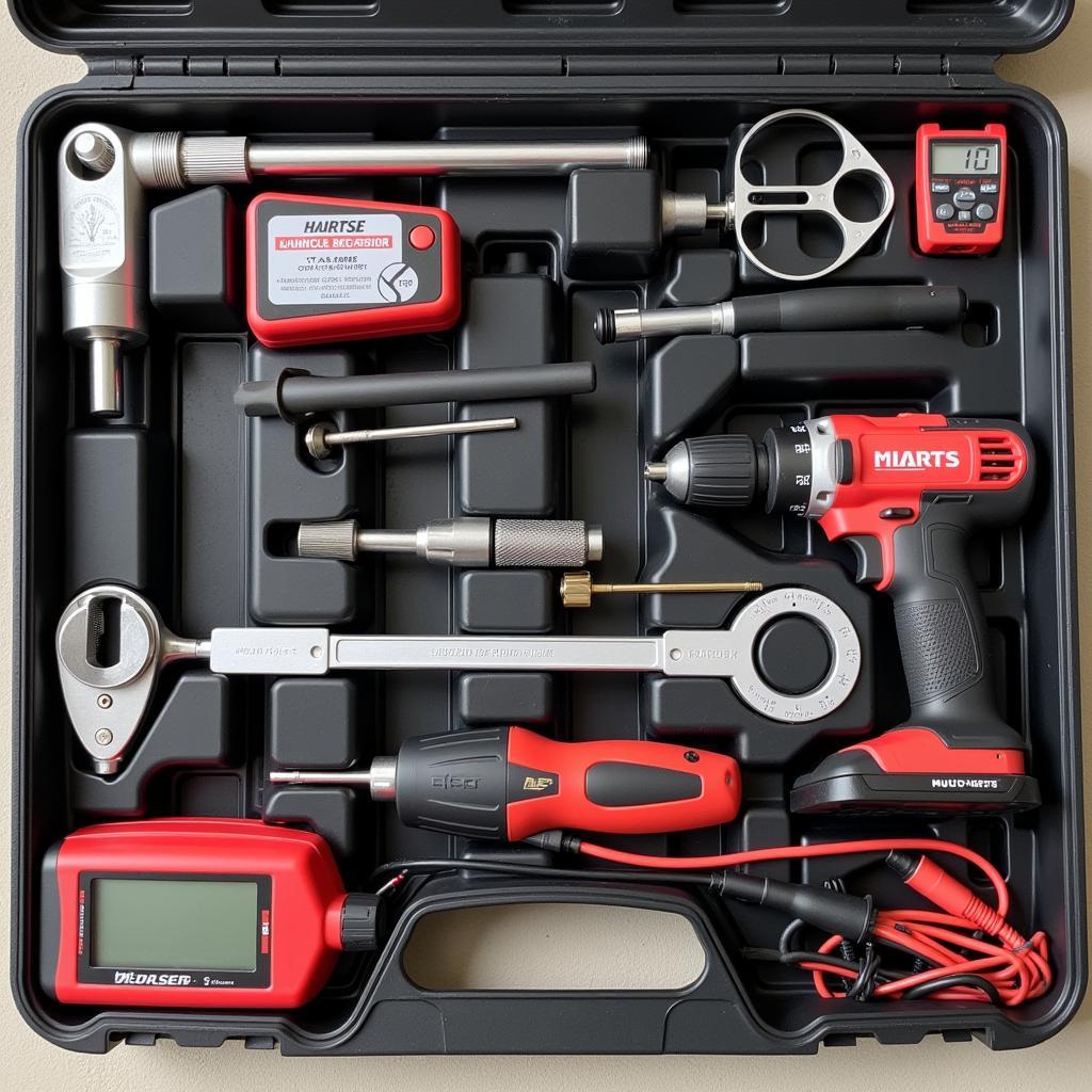 Advanced Car Mechanic Tool Set Components