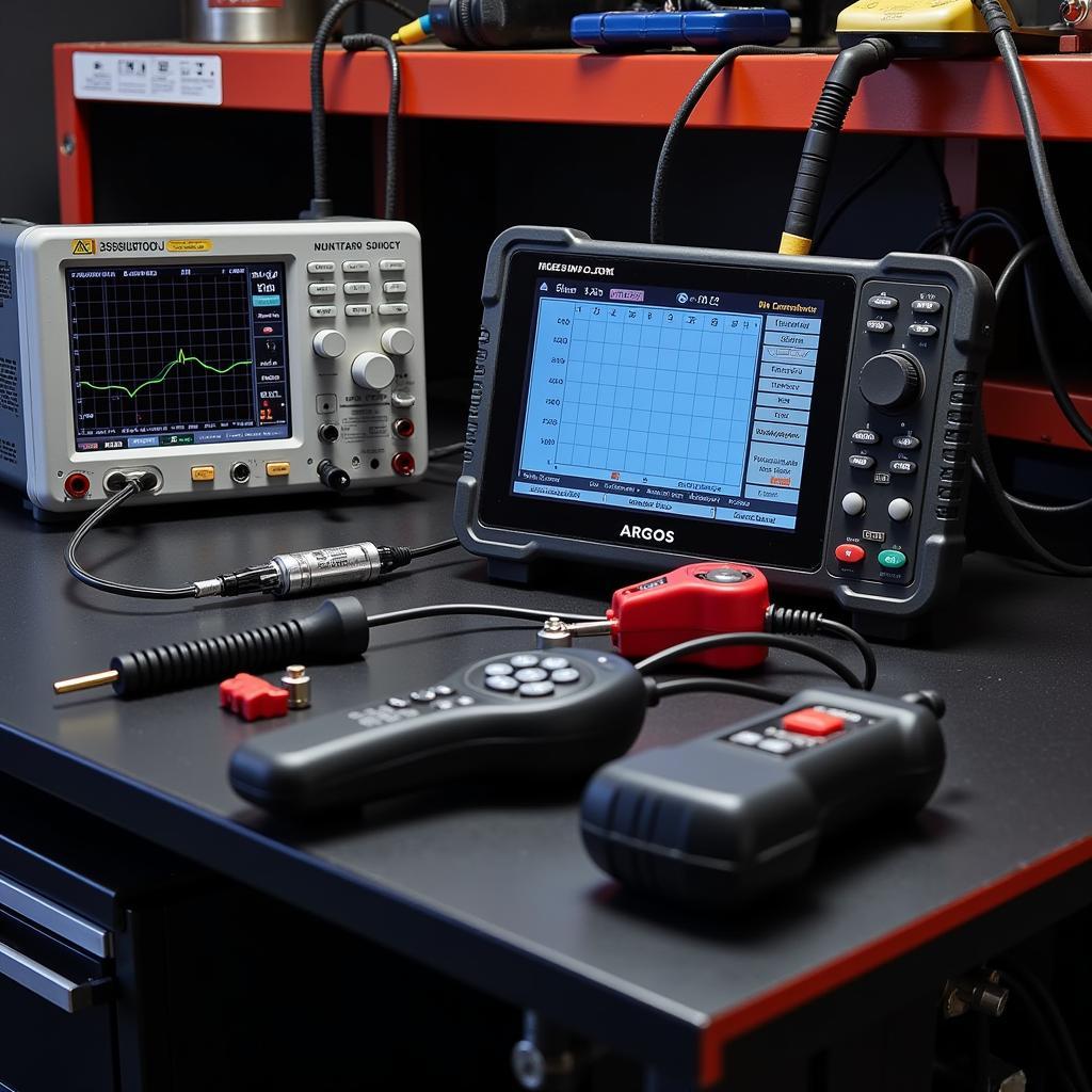 Advanced Diagnostic Tools on Argos Car Tool Bench