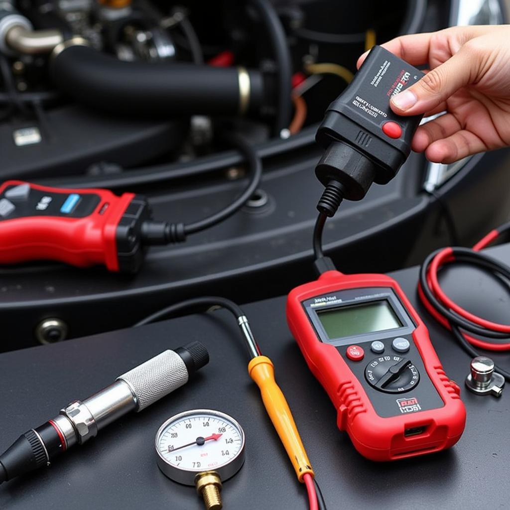 Advanced Mechanic Tool Set with Diagnostic Scanner