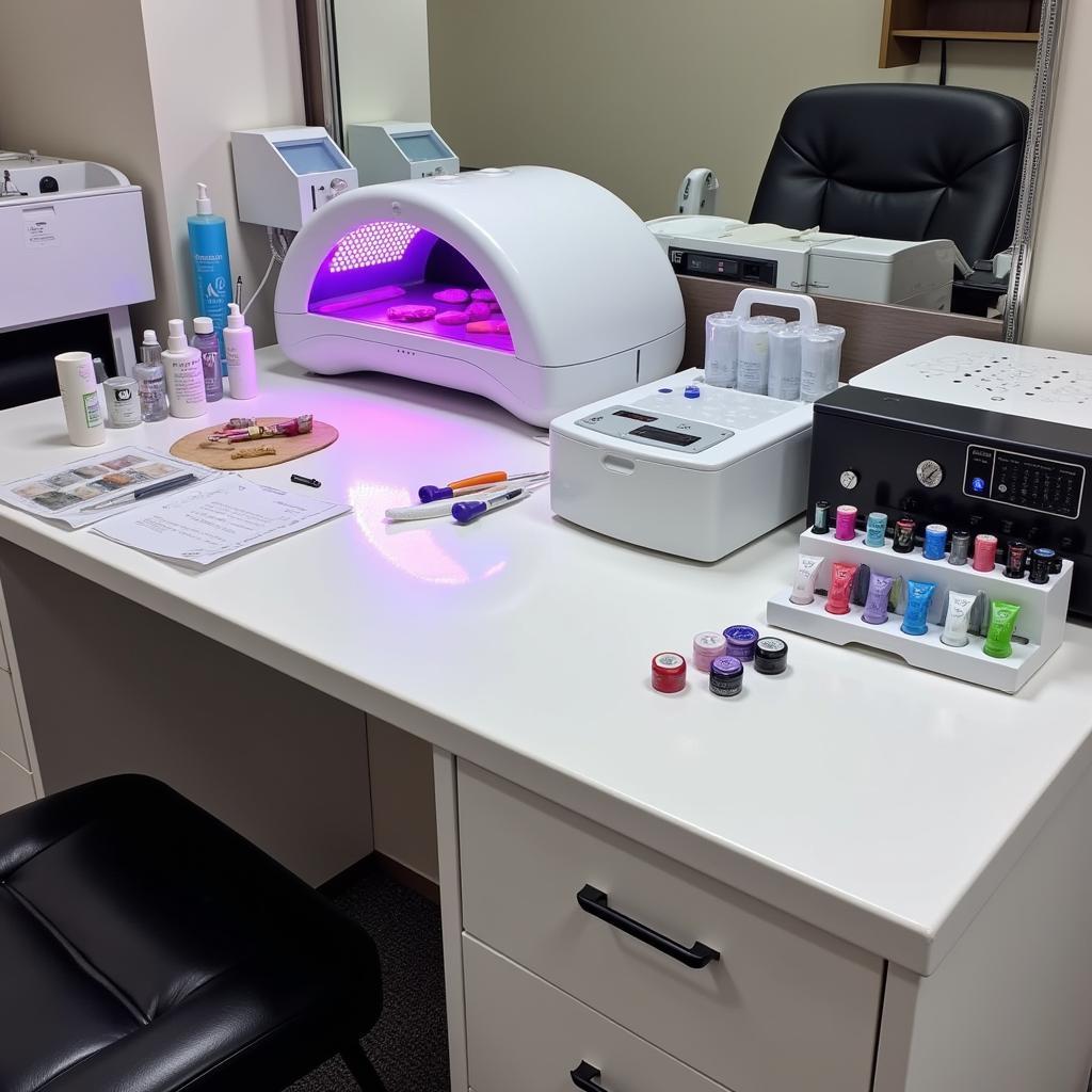 Advanced Nail Care Equipment Setup