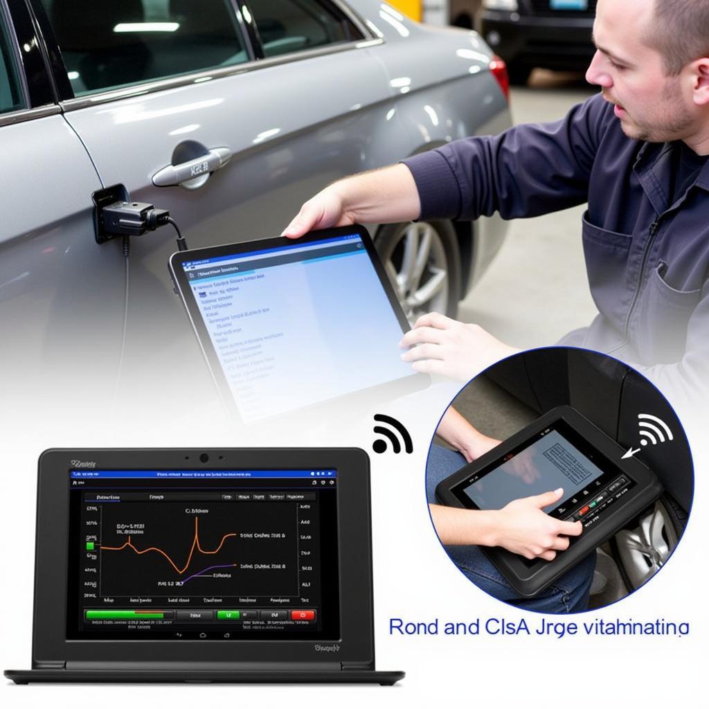 Advanced OBD-II Scanner Connected to Car