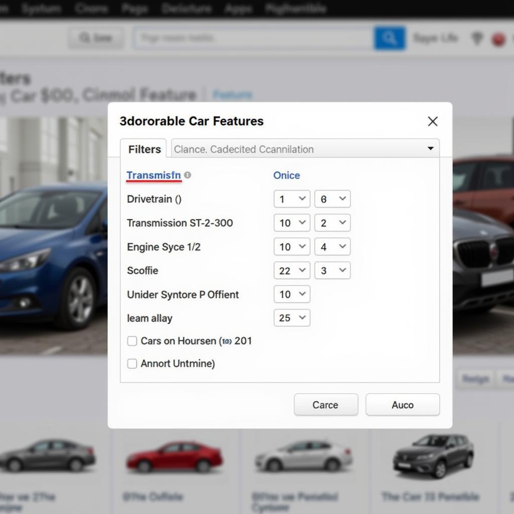 Using Advanced Search Filters in Car Comparison Tools