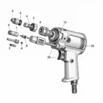 Air Hammer Gun Tool Components