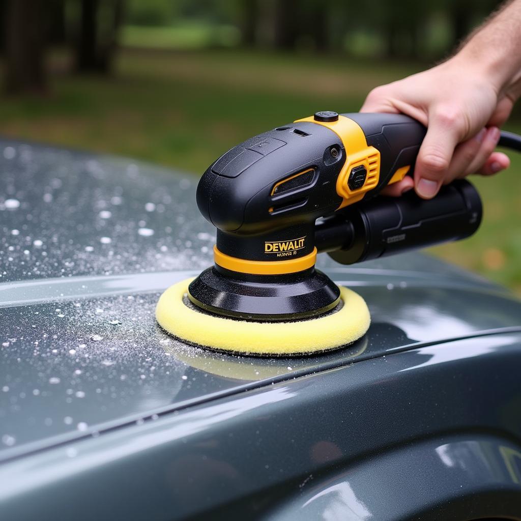 Air Sander and Polisher for Car Detailing