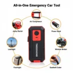 All-in-One Emergency Car Tool Functions