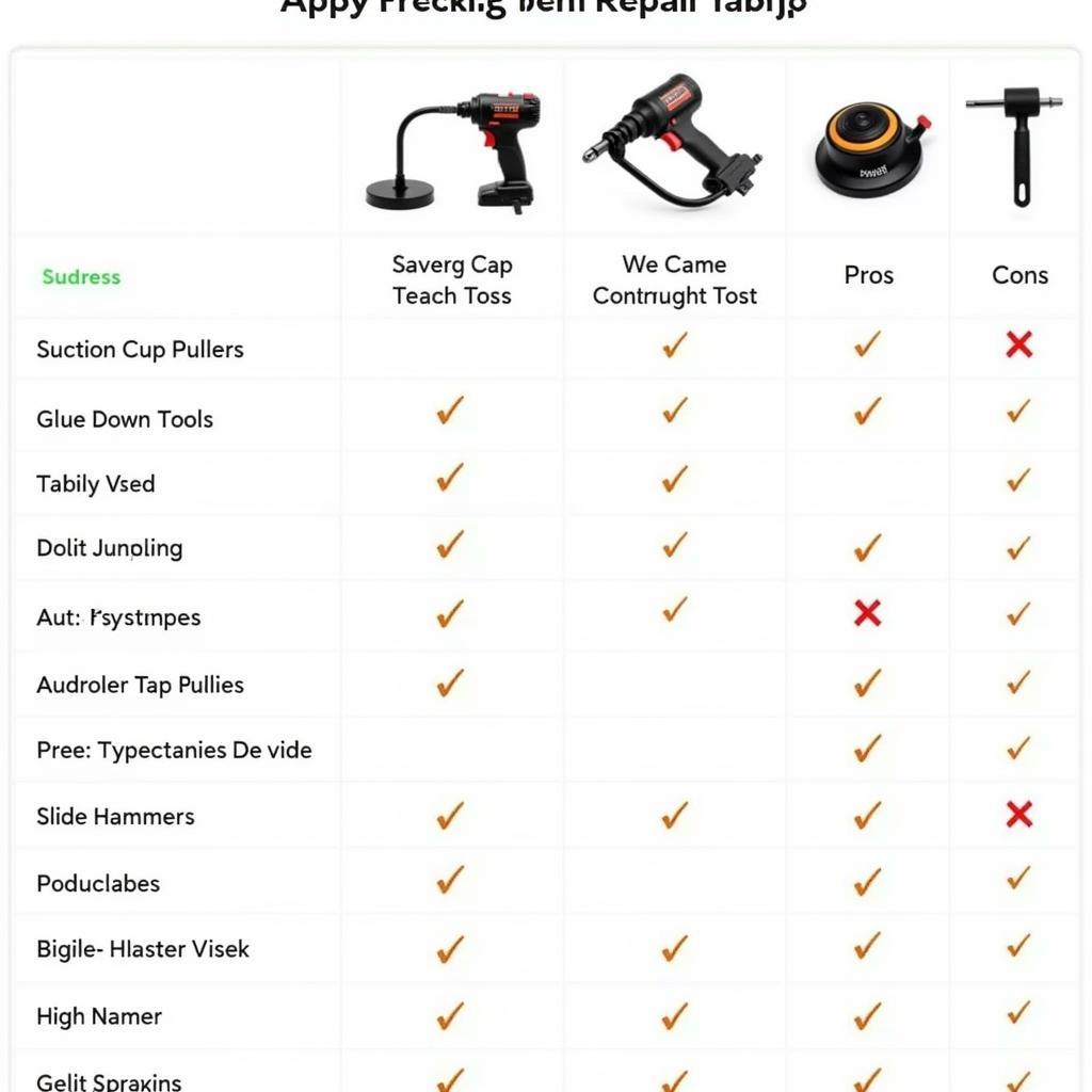 Amazon Car Dent Repair Tool Comparison