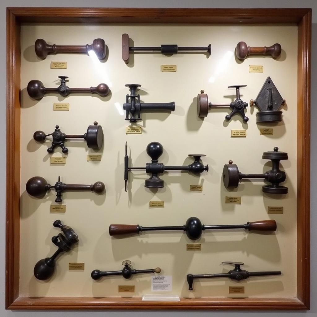 Various Types of Antique Tire Roller Tools