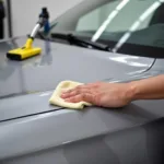 Applying Car Wax Before Using Long Reach Tools