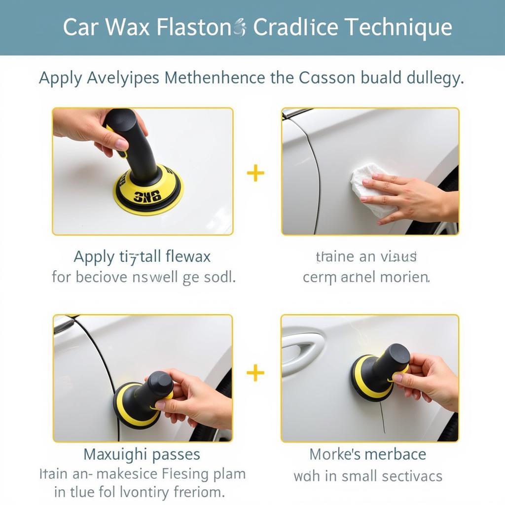 Applying Car Wax with an Electric Applicator