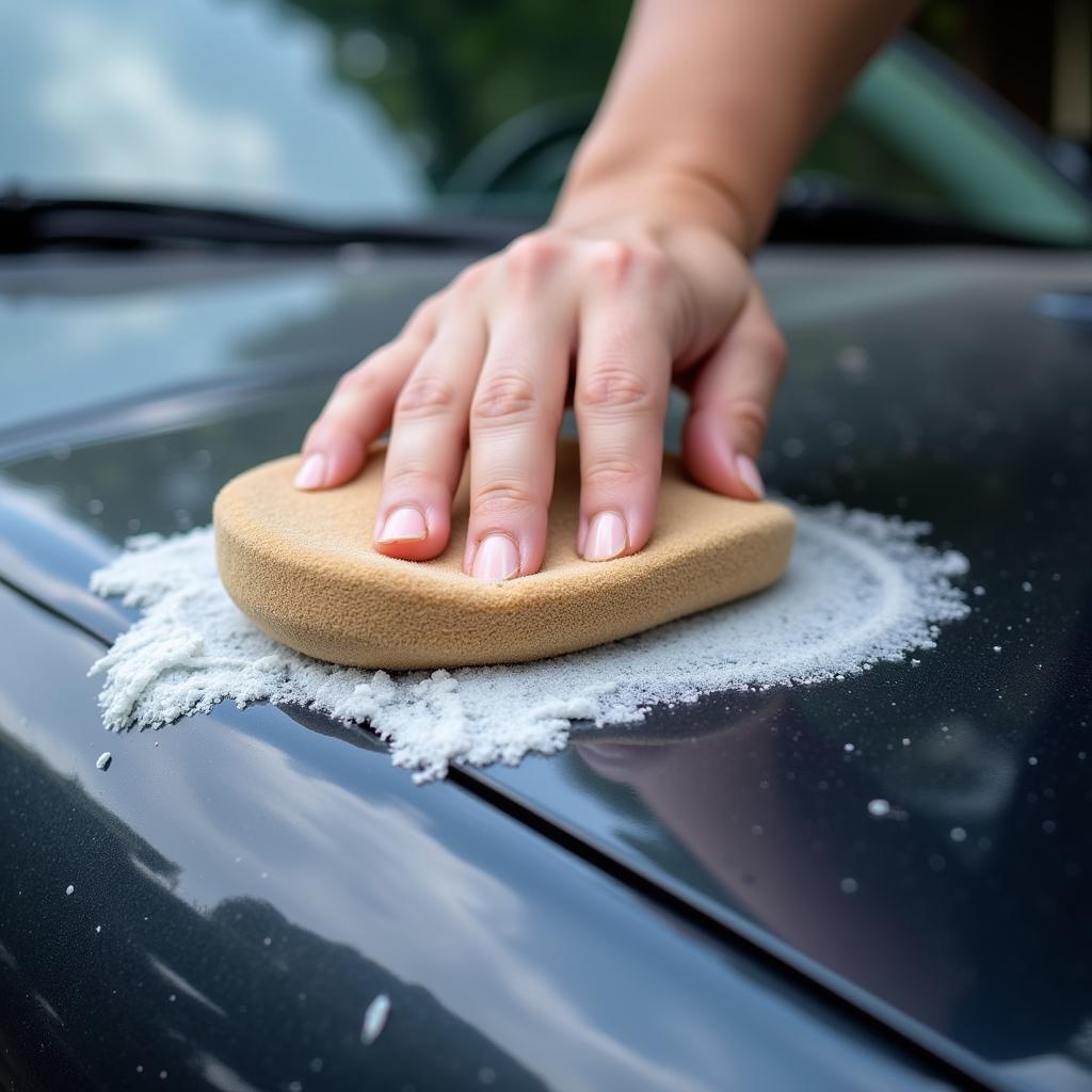 Applying Car Wax