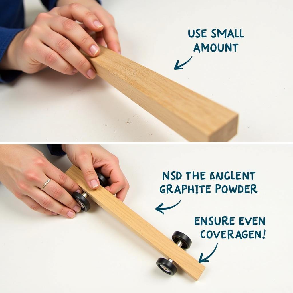 Applying Graphite to Pinewood Derby Car Axles