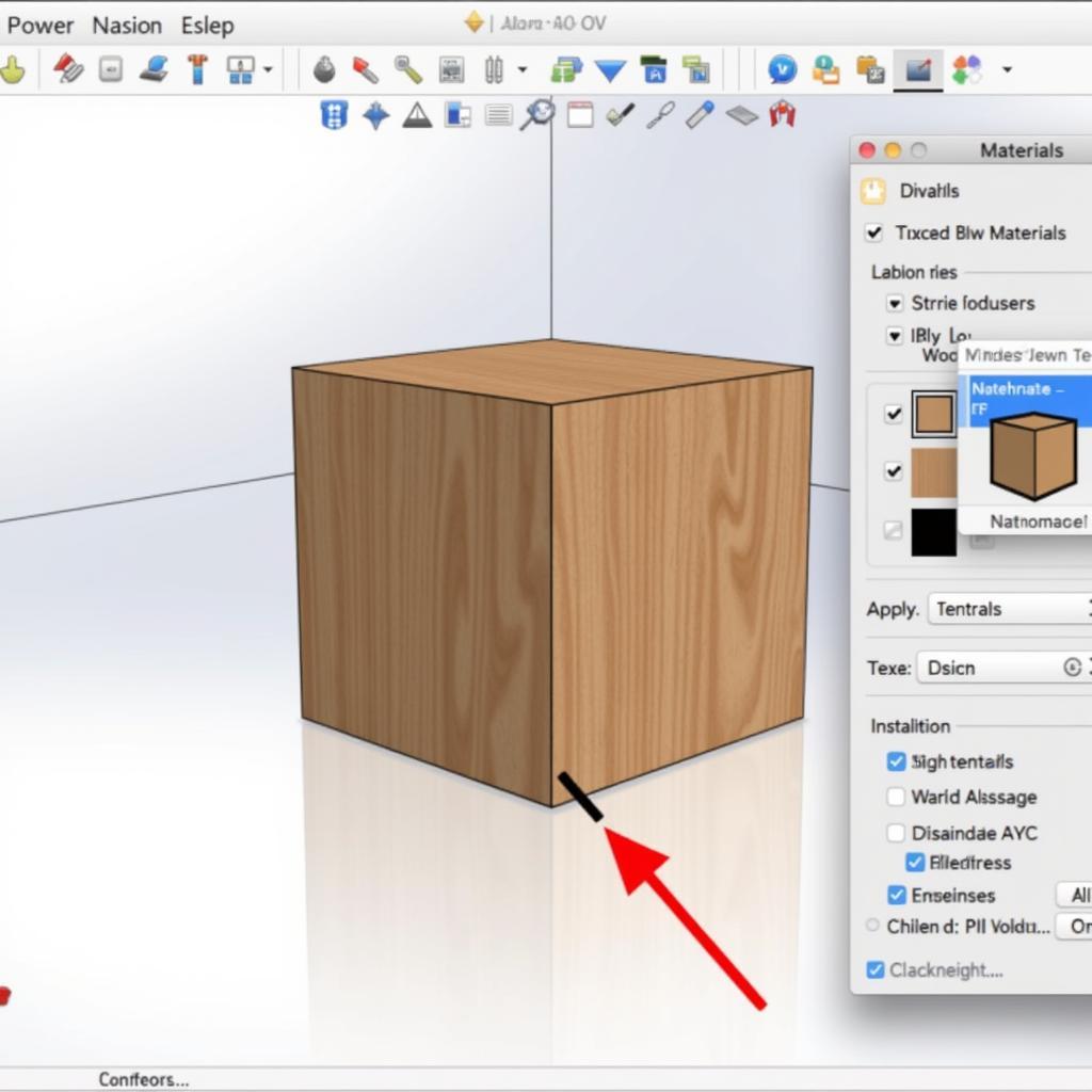 Applying Material to a Face in SketchUp