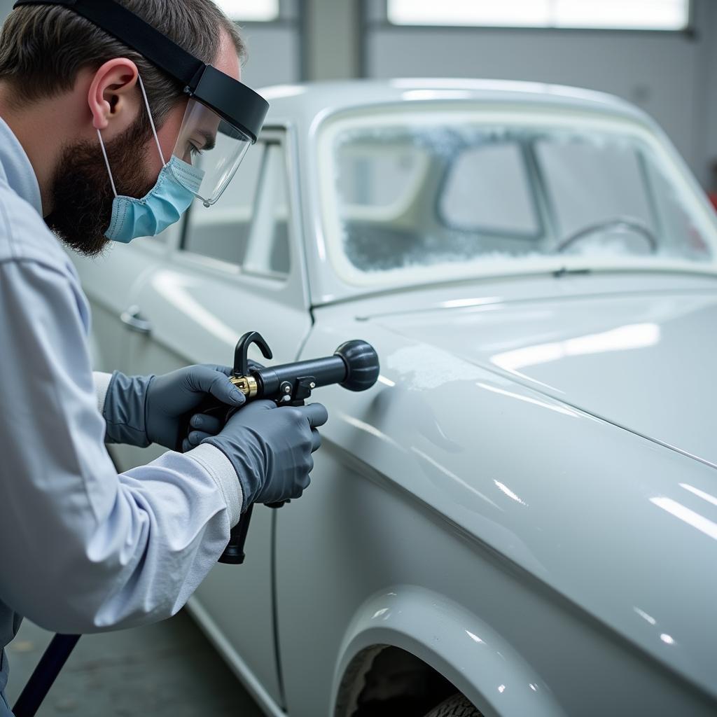 Applying Primer with a Spray Gun