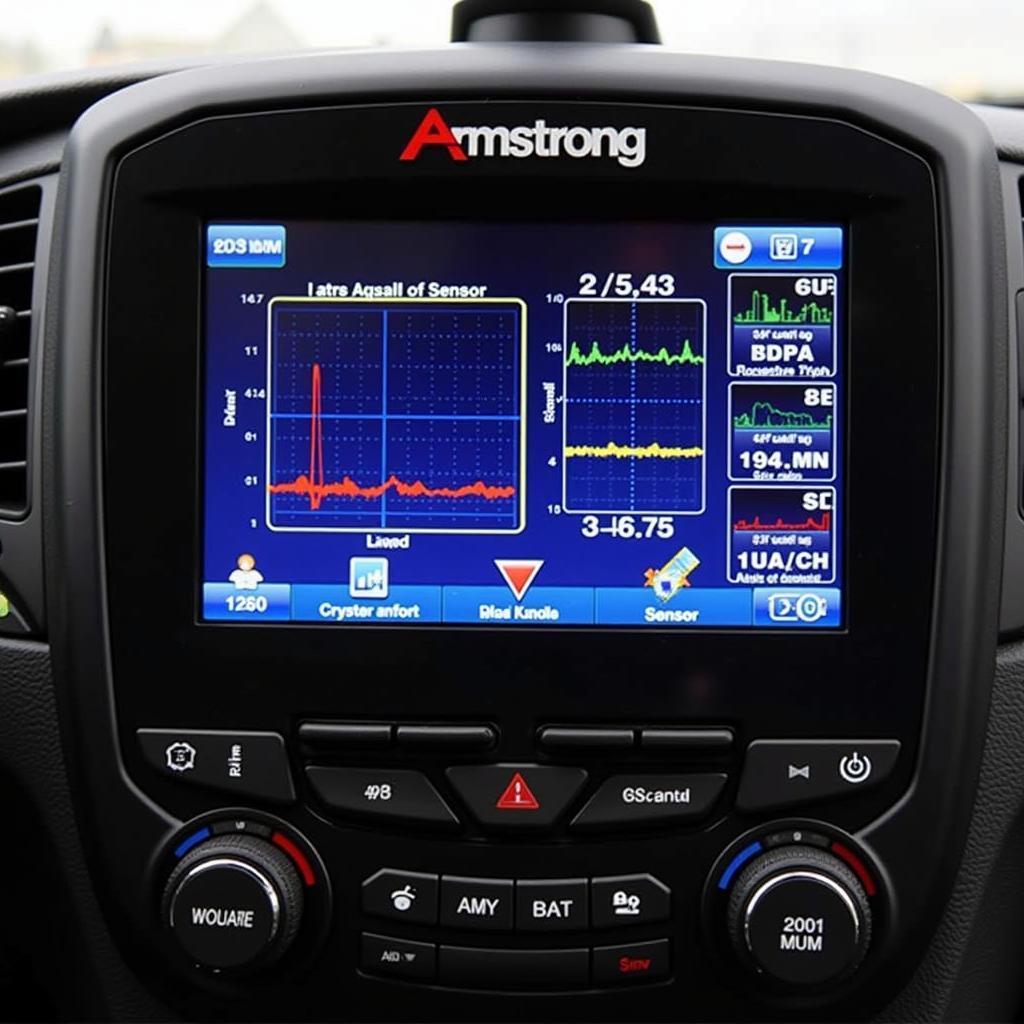 Armstrong Scan Tool Interface Displaying Live Data