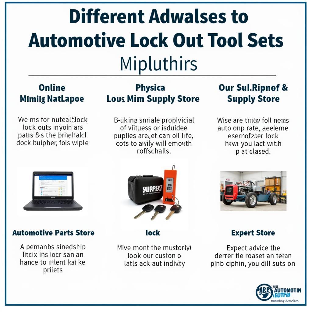 Automotive Lock Out Tool Set Stores