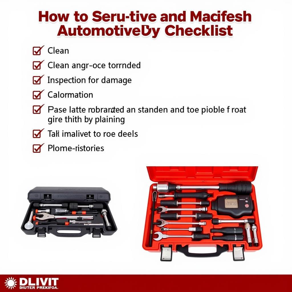 Automotive Tool Maintenance Checklist