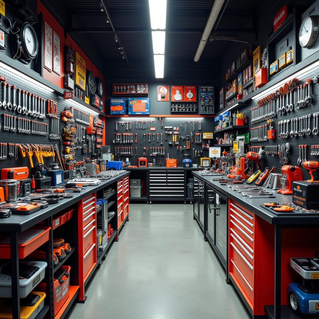 Automotive Tools and Equipment on Display