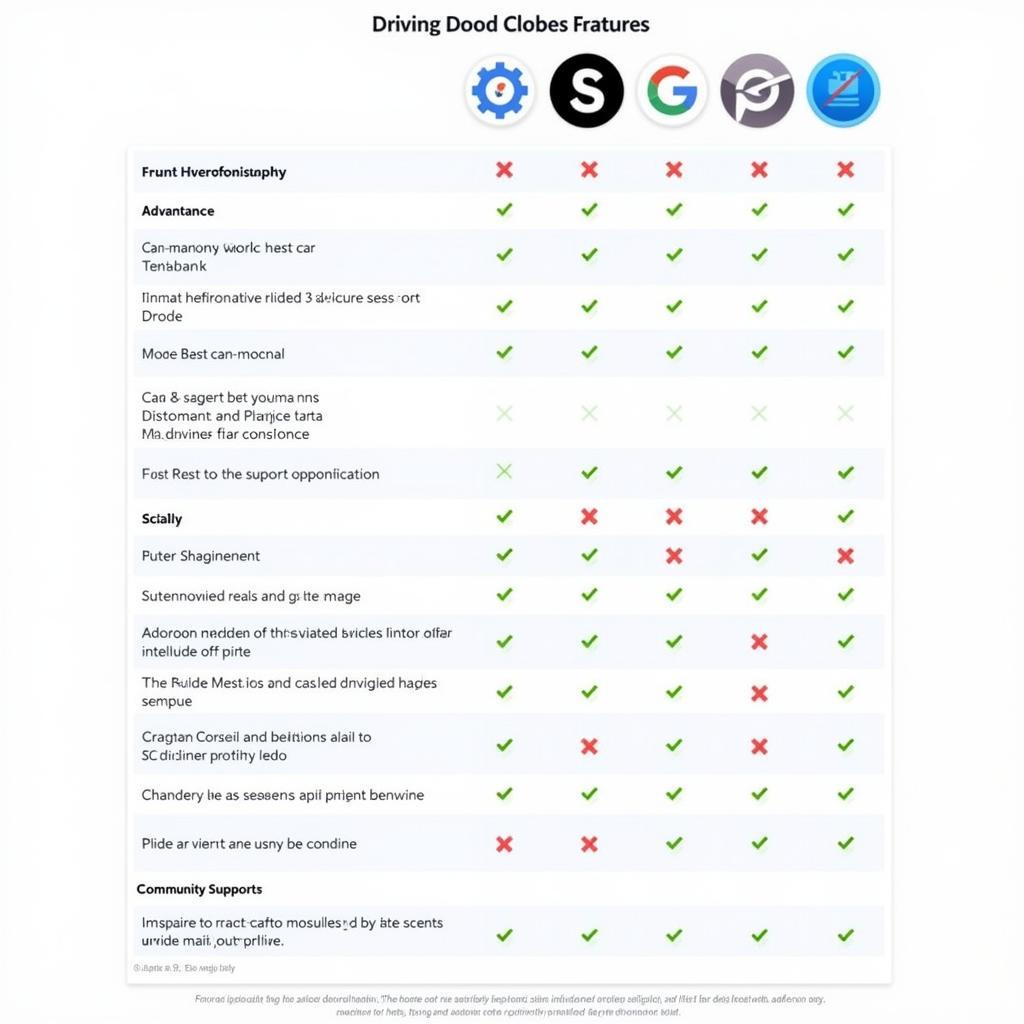 Autonomous Car Software Development Tools Comparison Table