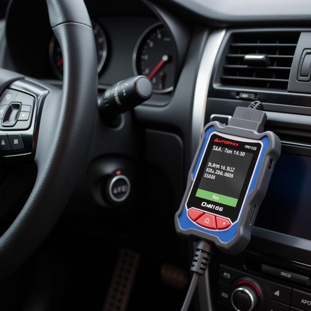 Autophix OM126 OBD2 Scanner in Use