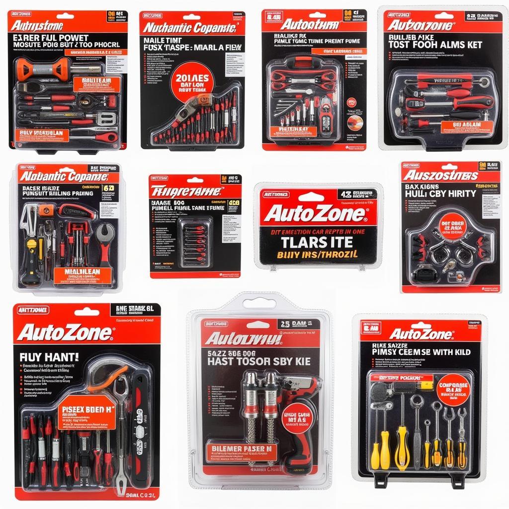 Variety of Car Tool Kits at Autozone