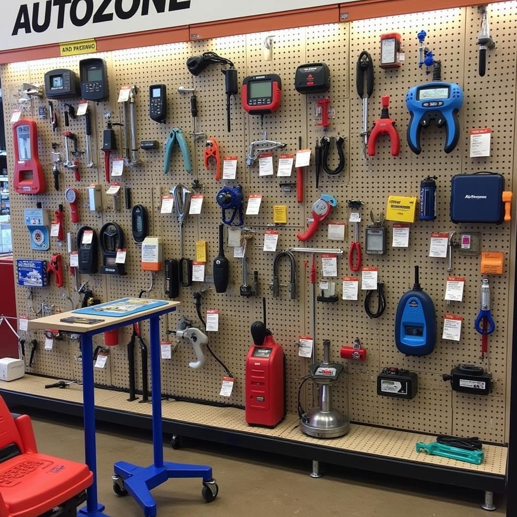 Autozone Tool Rental Selection