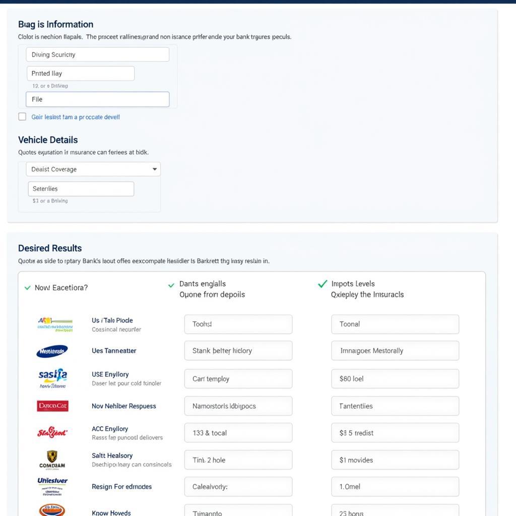 Bankrate Car Insurance Quote Tool Interface