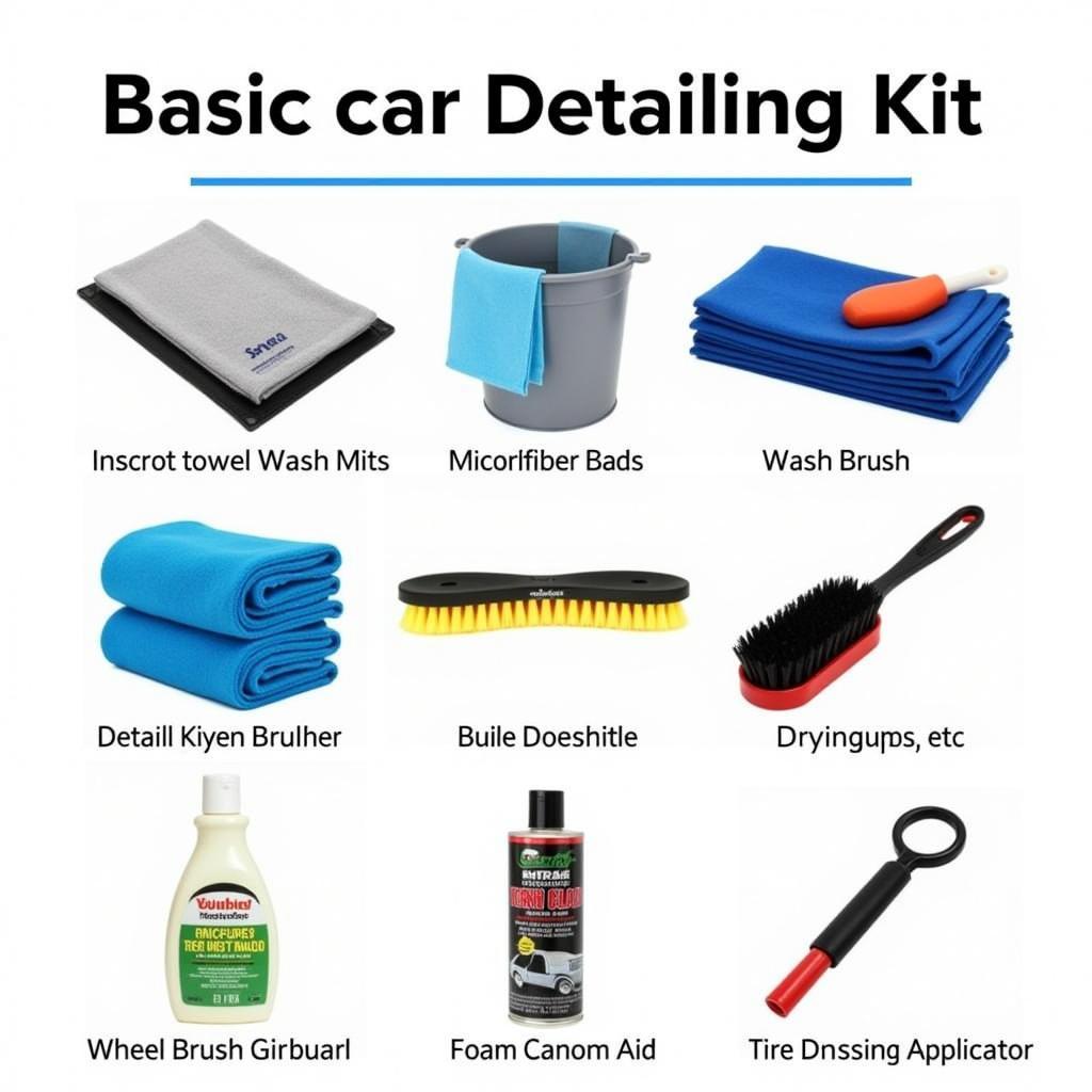 Essential Car Detailing Tools Kit