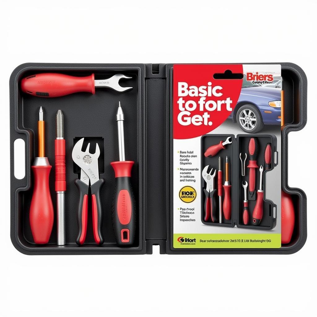 Basic car tool kit available at Bunnings