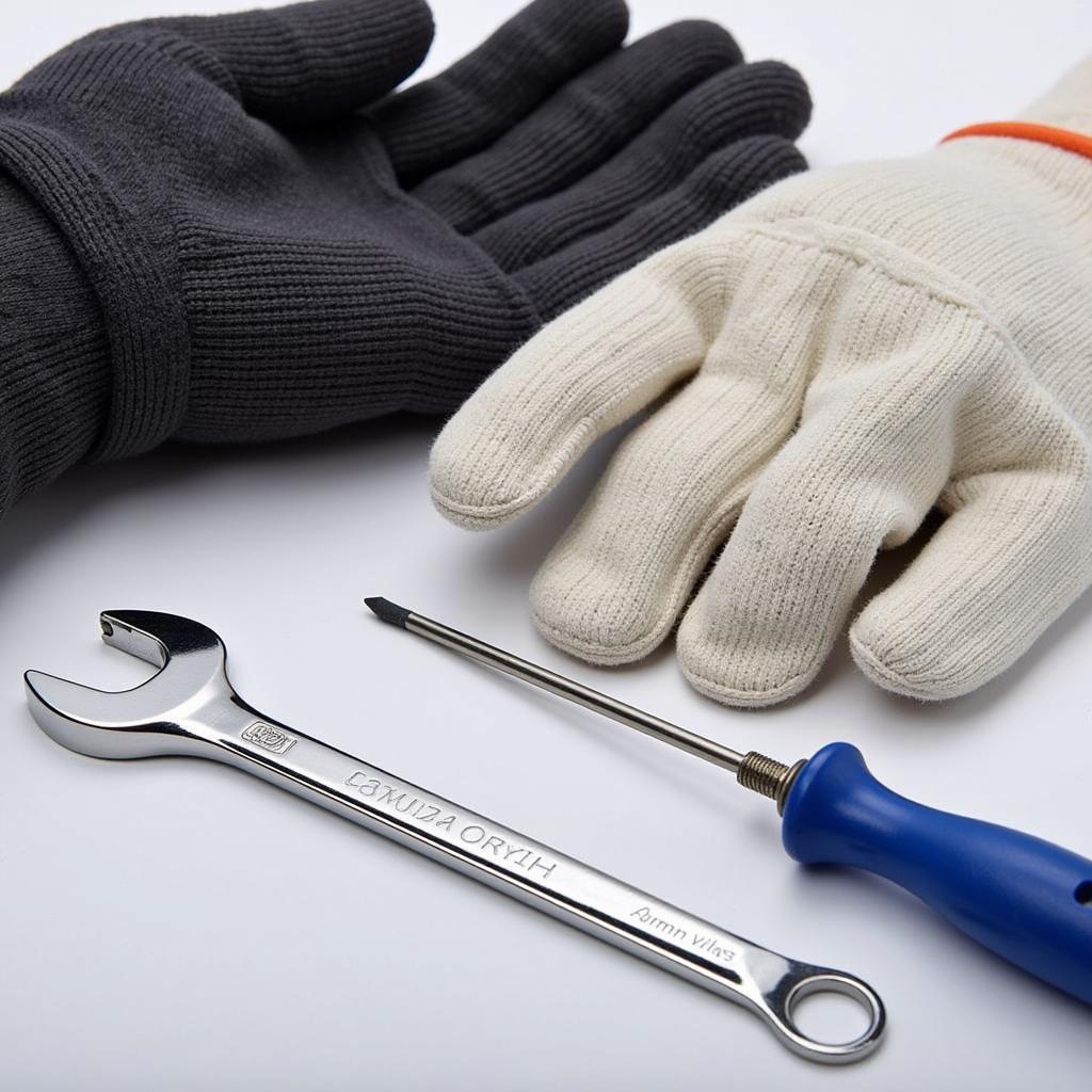 Car Battery Removal Tools: Wrench, Gloves, and Terminal Cleaner