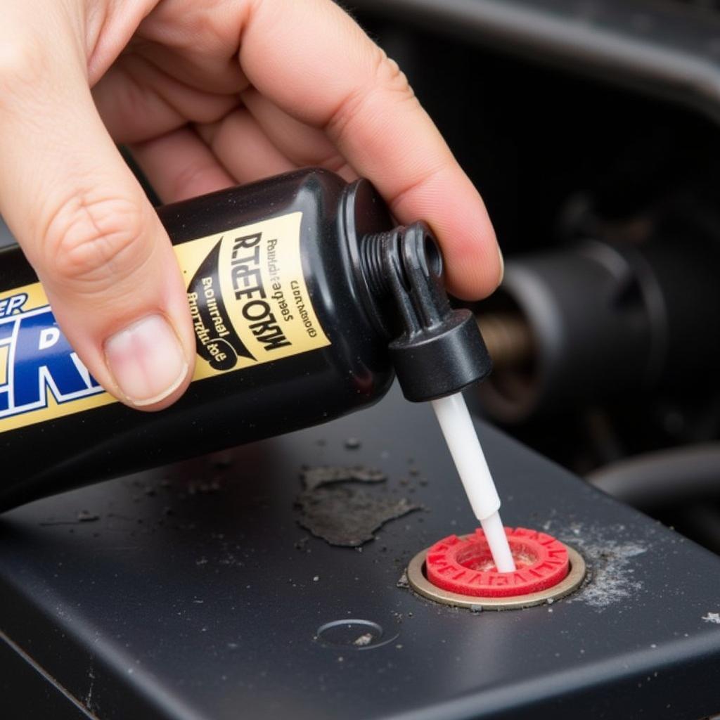 Using a Battery Terminal Cleaner