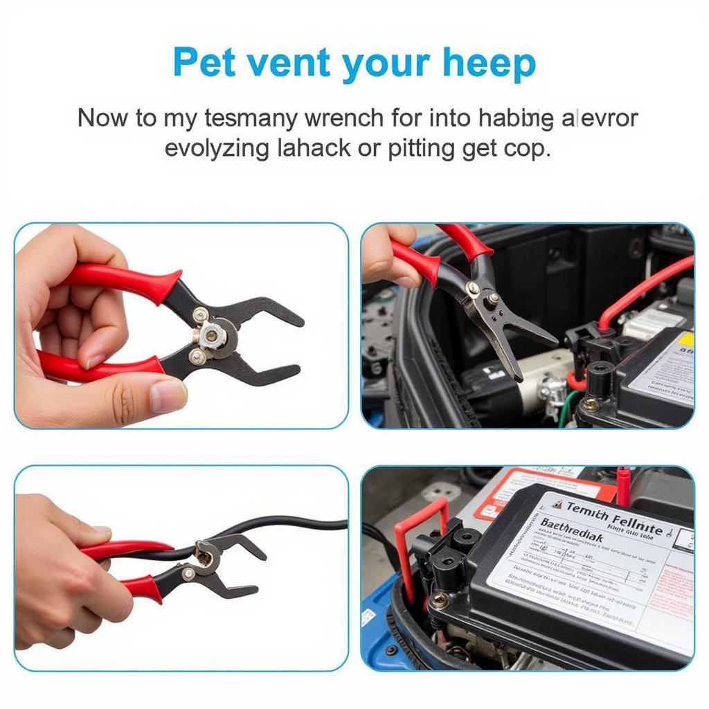 Battery Terminal Wrench and Puller in Use