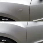 Before and After Car Dent Removal