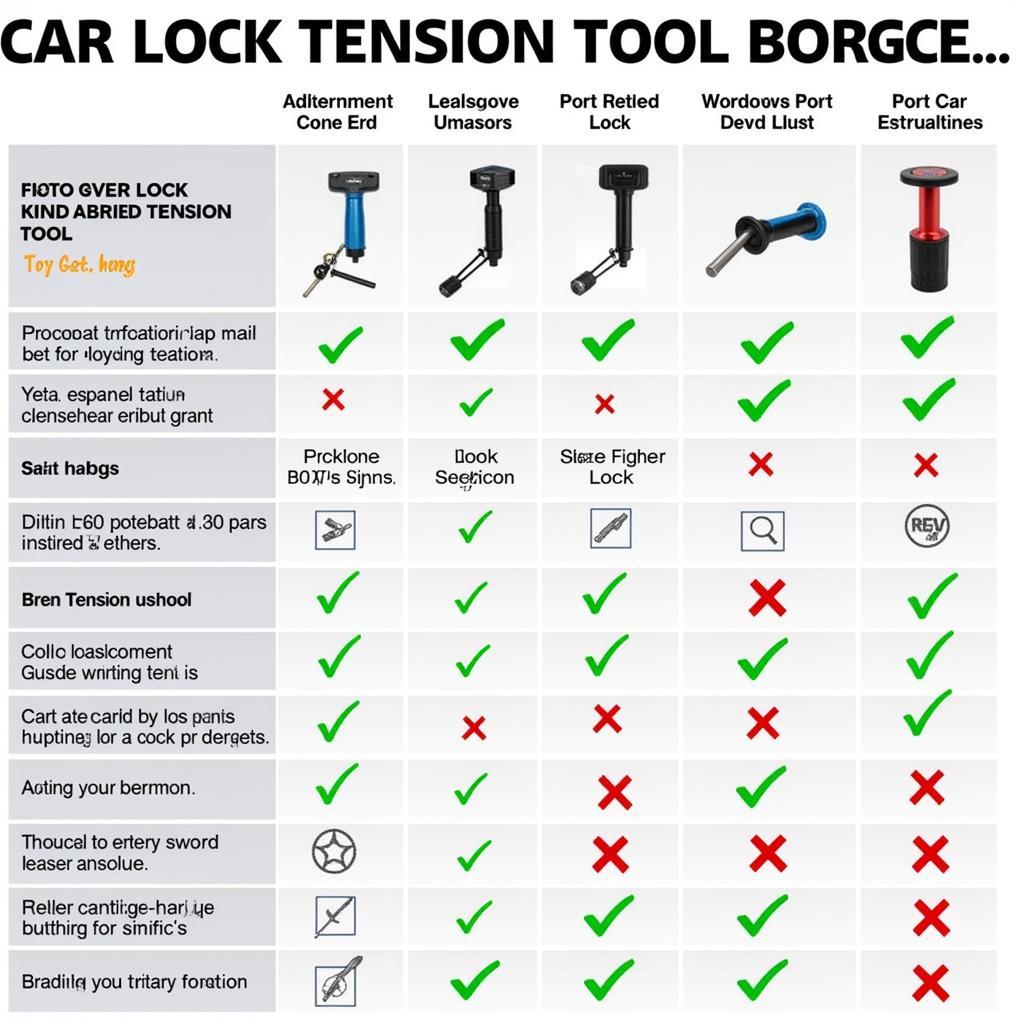 Best Car Lock Tension Tool Brands Comparison