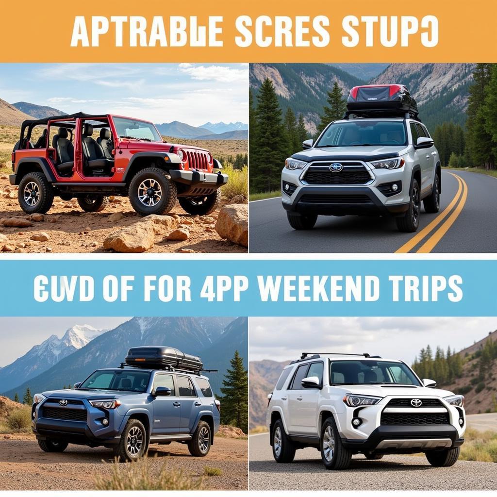 Best SUVs for Weekend Adventures