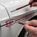 Bevelled Edge Brush for Car Pinstriping