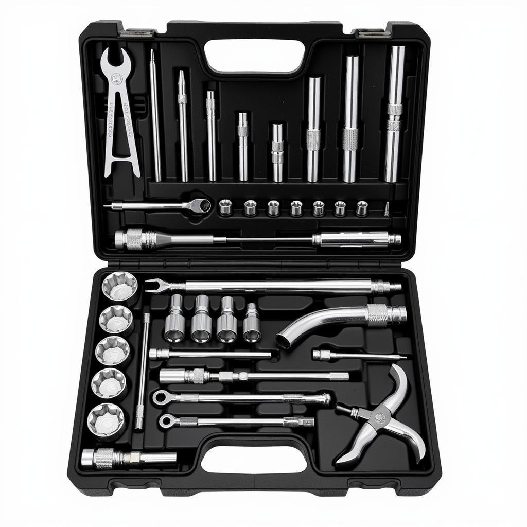 BMW Car Repair Tools Organized in a Toolbox