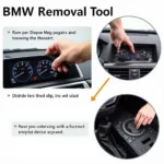 BMW Cluster Removal Tool in Action