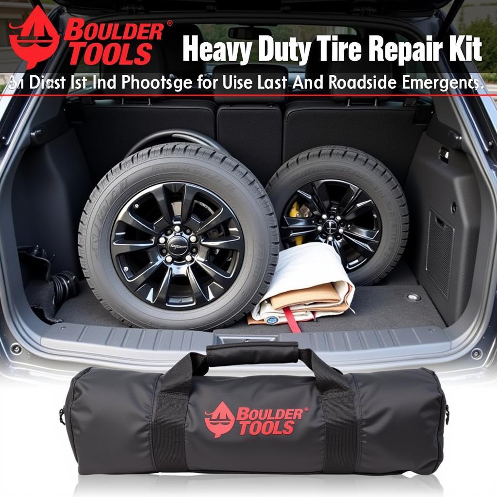 Boulder Tools Kit Stored in Car Trunk