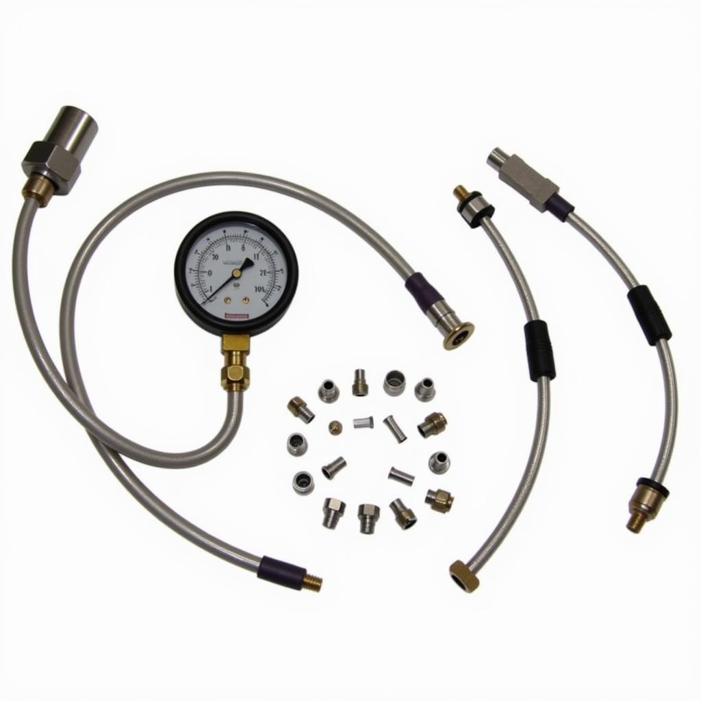 Brake Bleeding Kit with Pressure Gauge