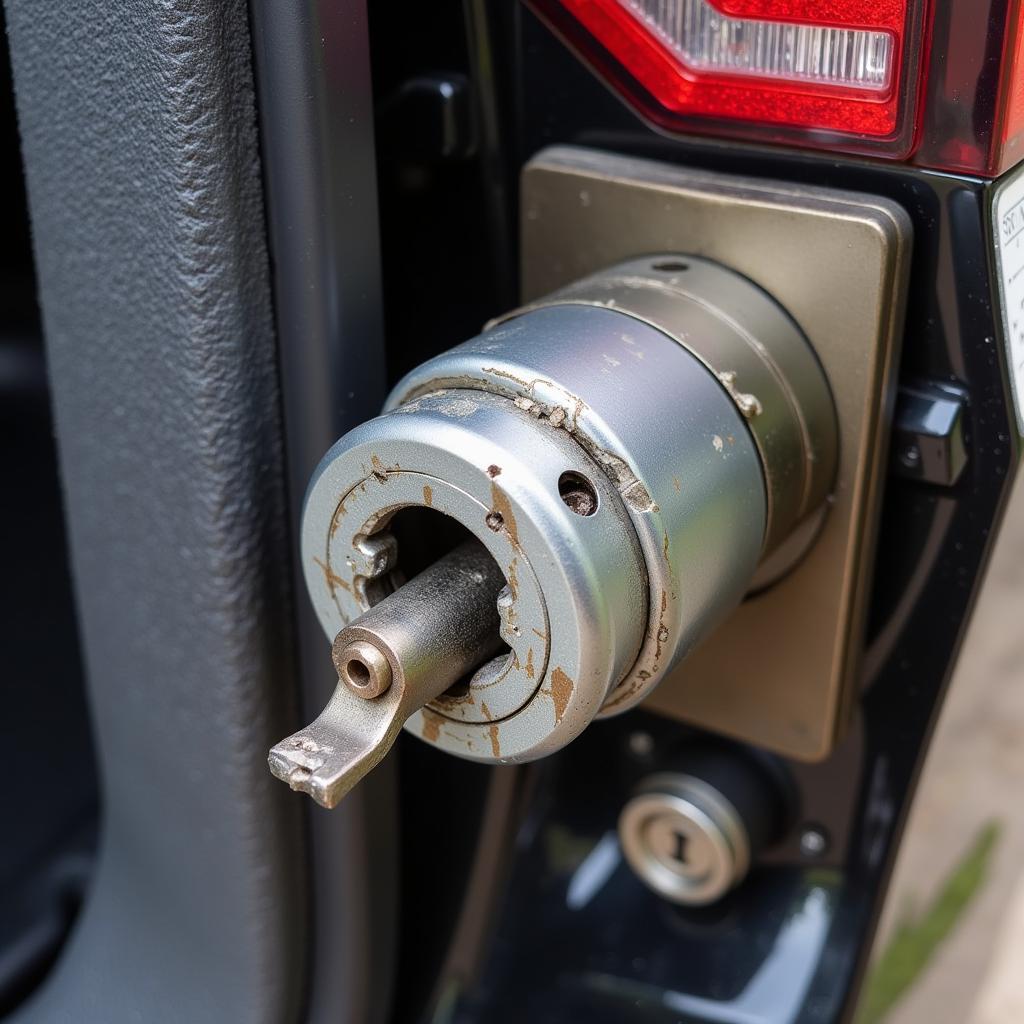 Broken Car Boot Lock