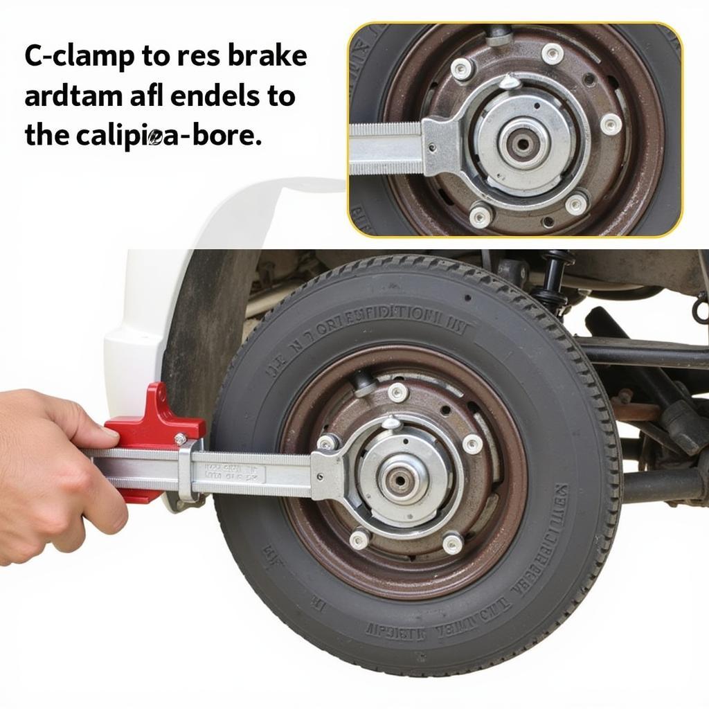 C-Clamp Compressing Brake Caliper